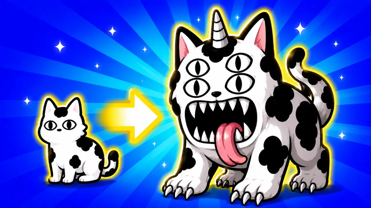 Strange Cats Cover - Cat merge evolution game