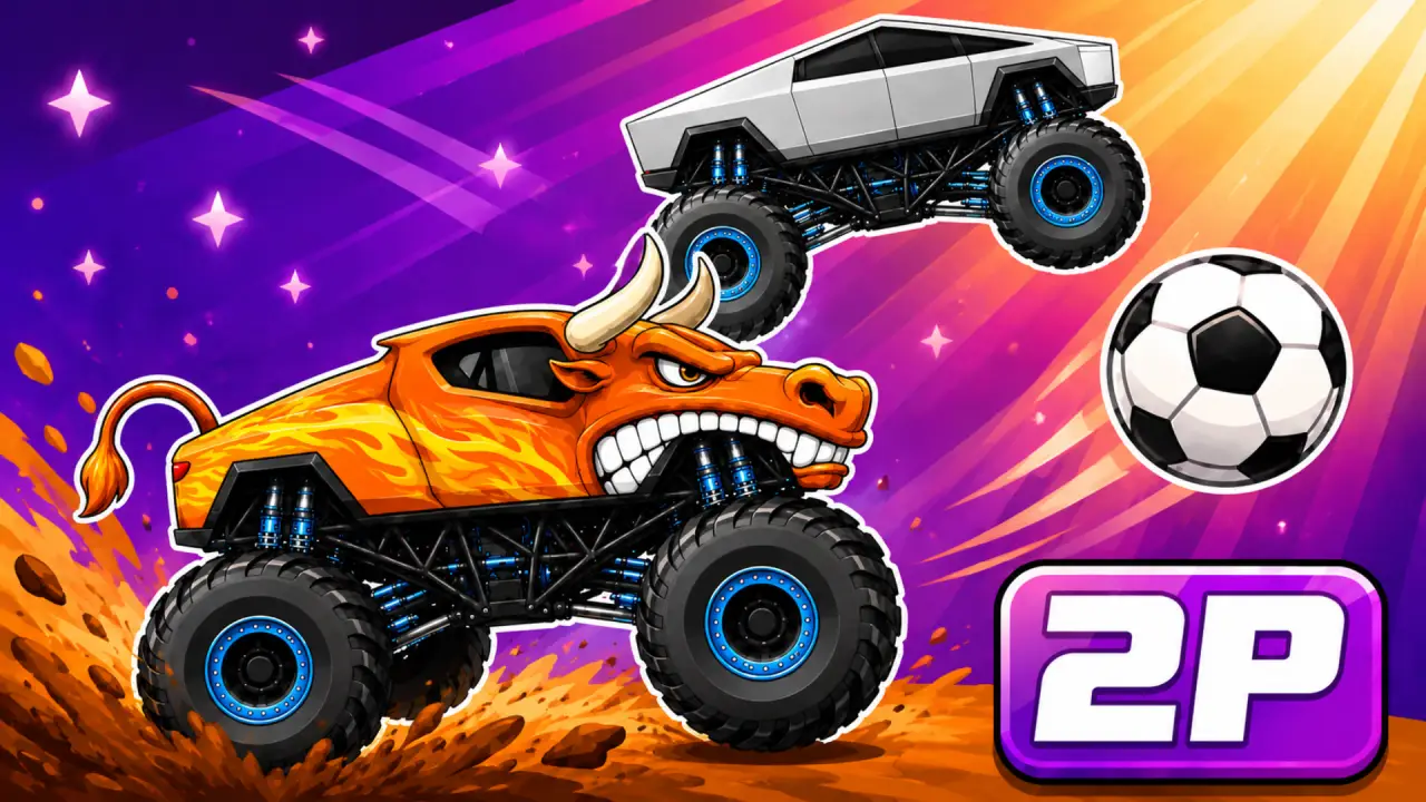 Car Soccer Cover - 2 player car soccer game